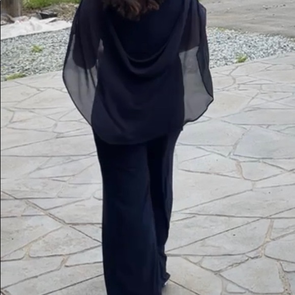 Champagne dress ; Dark blue coloured with those Clear Stone patch ; - Picture 12 of 12